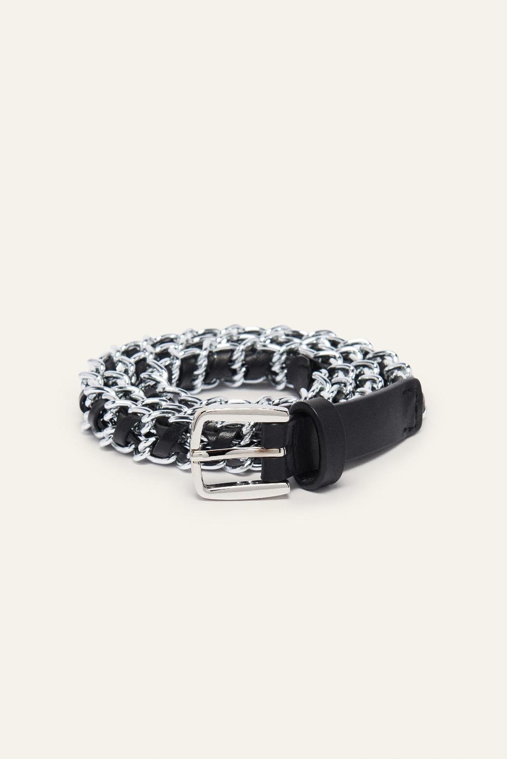 Ba&sh Ceinture MéTal Brooke Gris