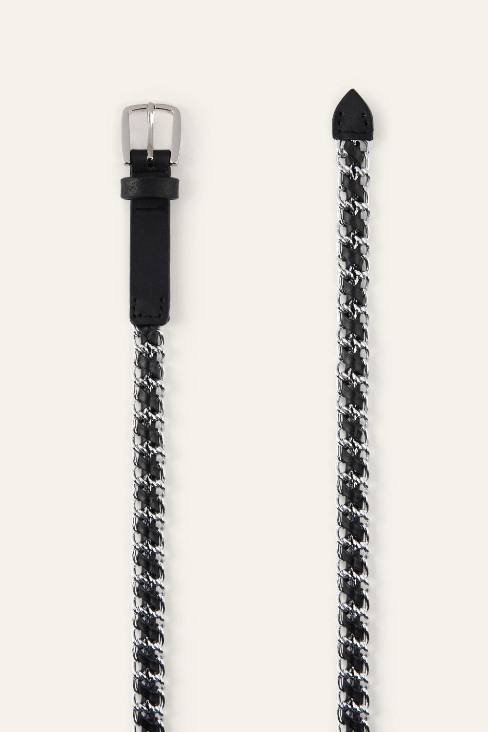 Ba&sh Ceinture MéTal Brooke Gris