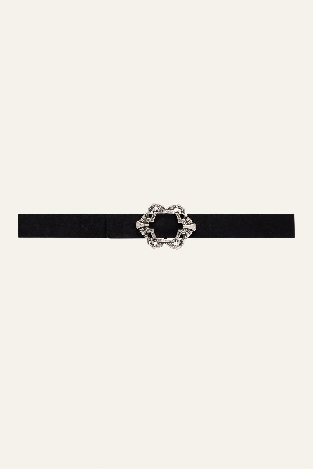 ba&sh Ceinture Strass Argenté Berrie Noir