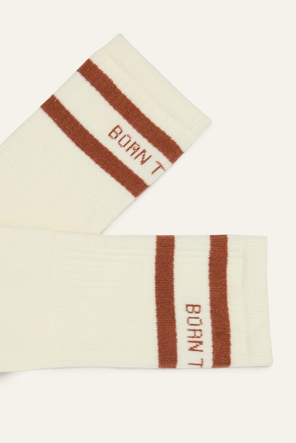 Ba&sh Chaussettes Hautes Shay Marron