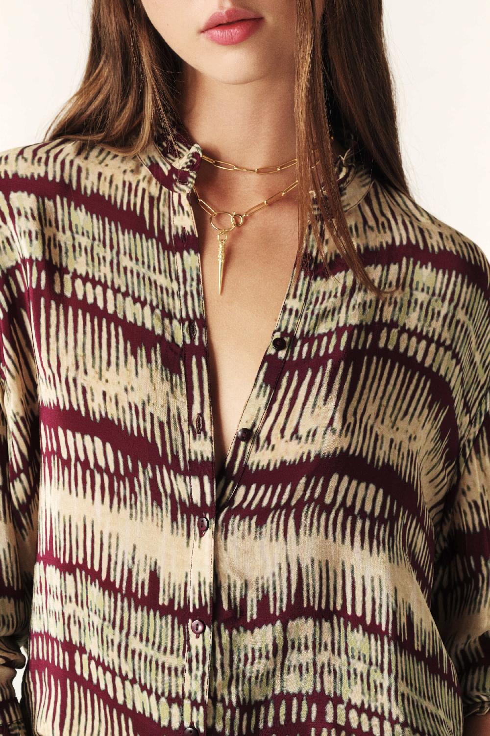 Ba&sh Chemise Ample Amore Rouge