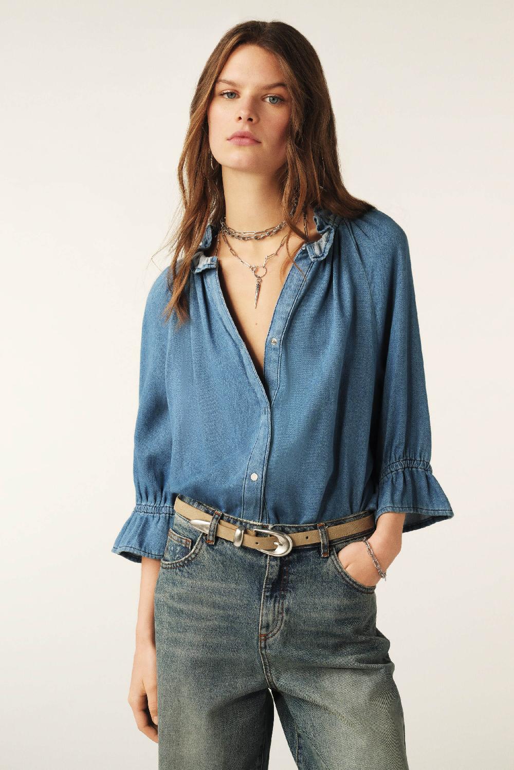 Ba&sh Chemise Ample Draco Denim