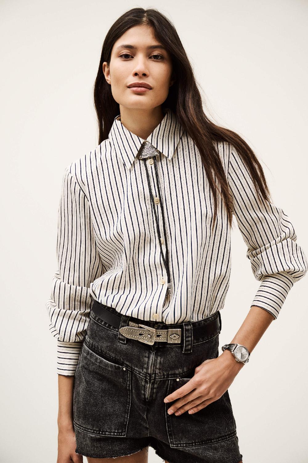 ba&sh Chemise Fanny Blanc Ecru