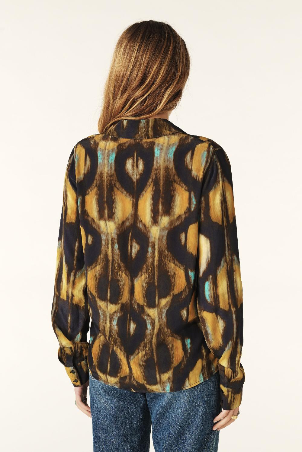 Ba&sh Chemise Ladylike Teya Bleu Nuit