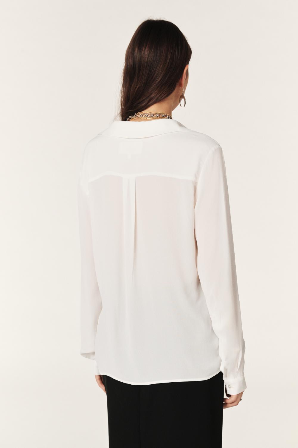 Ba&sh Chemise LavallièRe Moryane Blanc Ecru