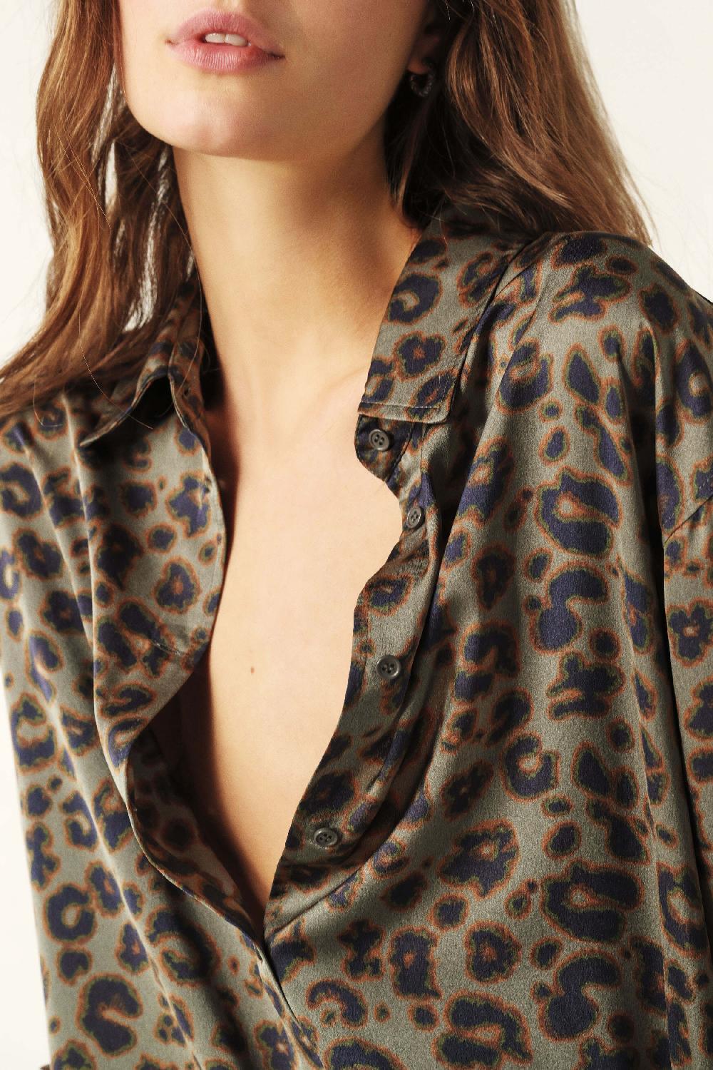 Ba&sh Chemise Manches Longues Billie Kaki