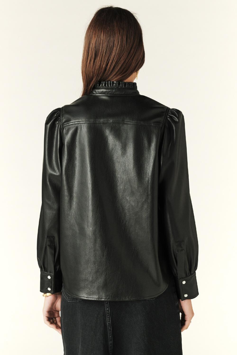 Ba&sh Chemise Manches Longues Caxie Noir