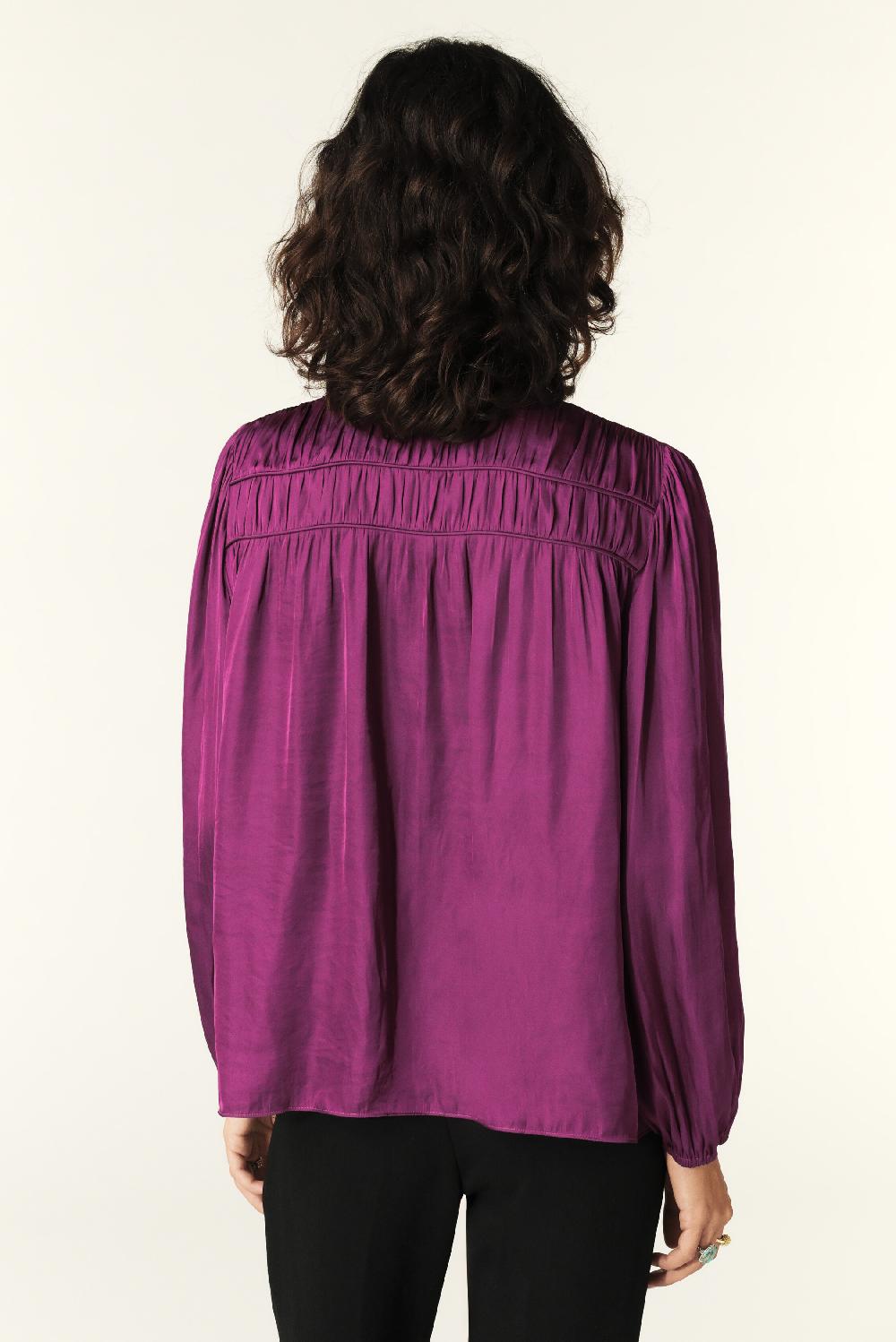 Ba&sh Chemise Manches Longues Cessia Violet