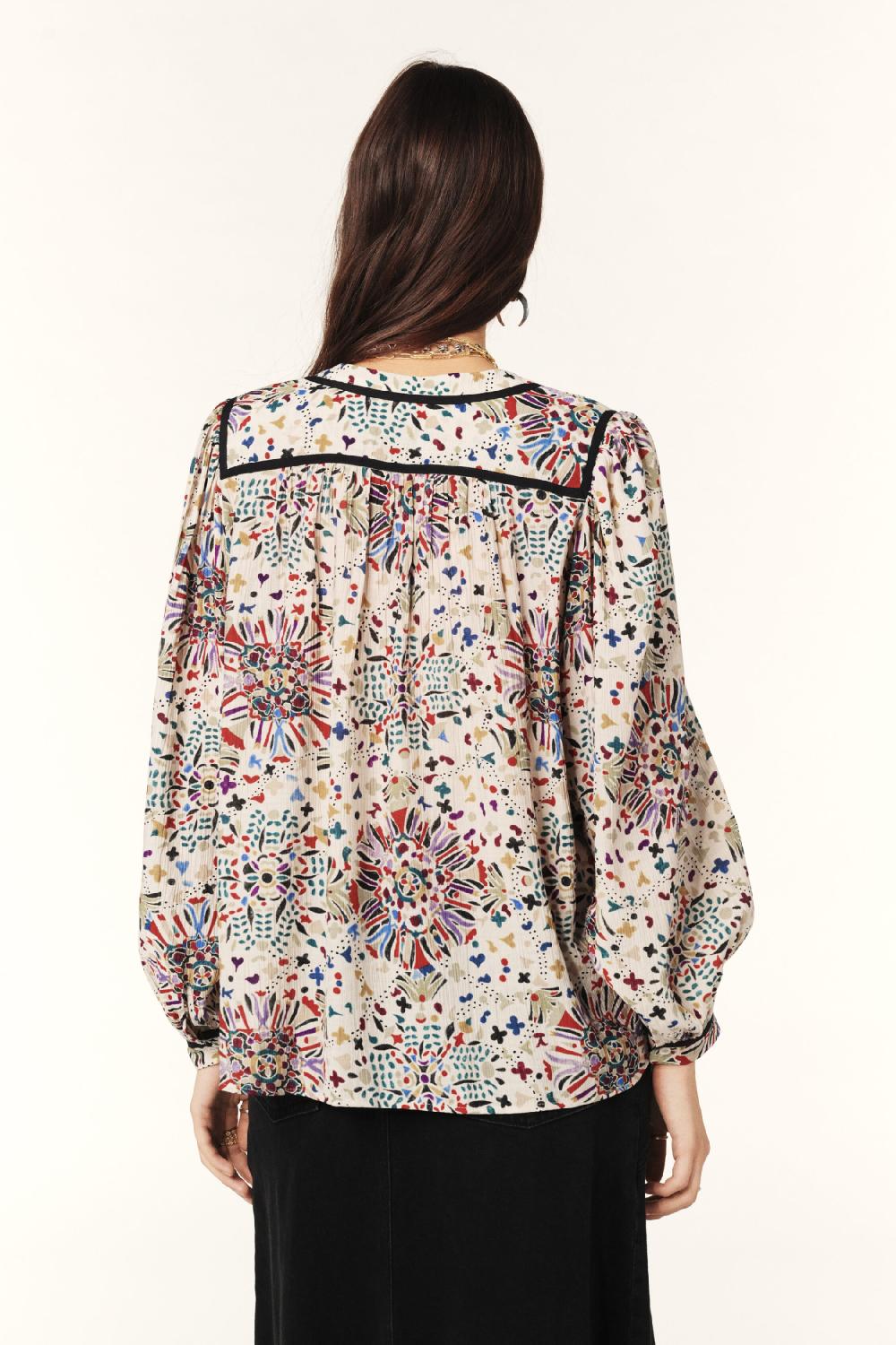 Ba&sh Chemise Manches Longues Faizae Beige