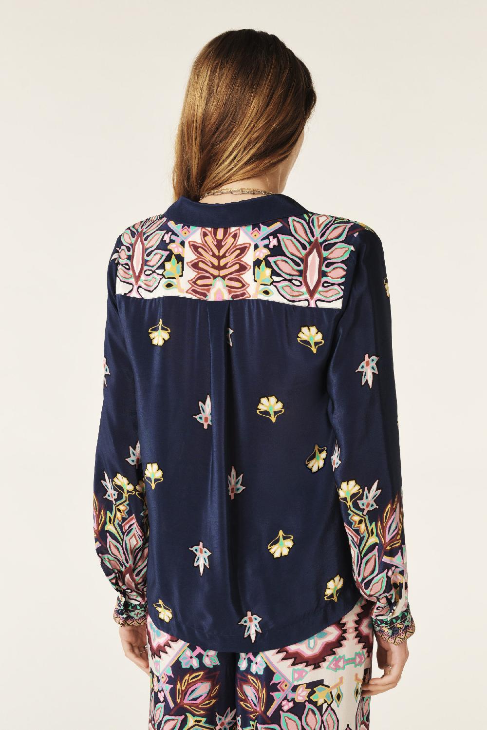 Ba&sh Chemise Manches Longues Loryane Marine