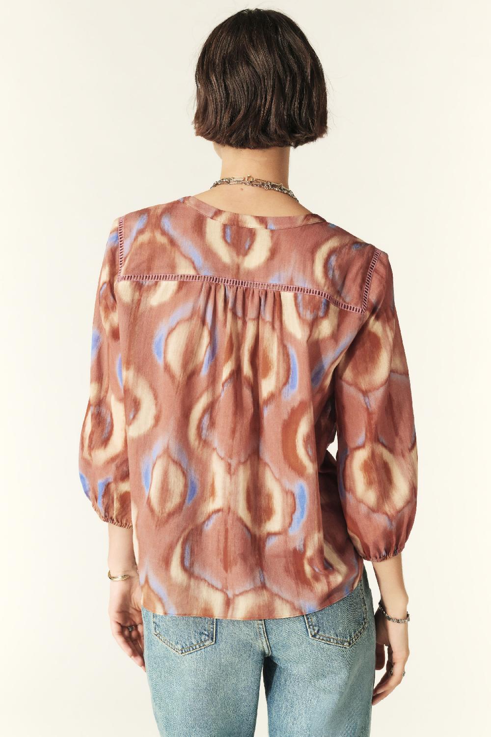 Ba&sh Chemise Manches Trois-Quarts Cobby Rose