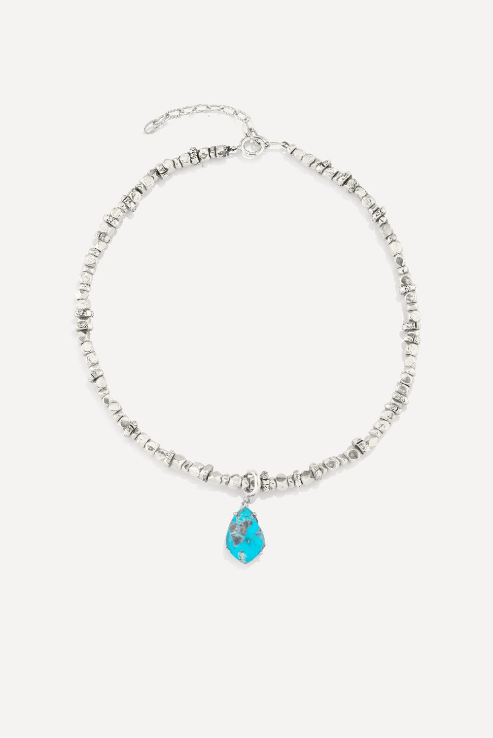 ba&sh Collier Avec Pendentif Avalon Gris