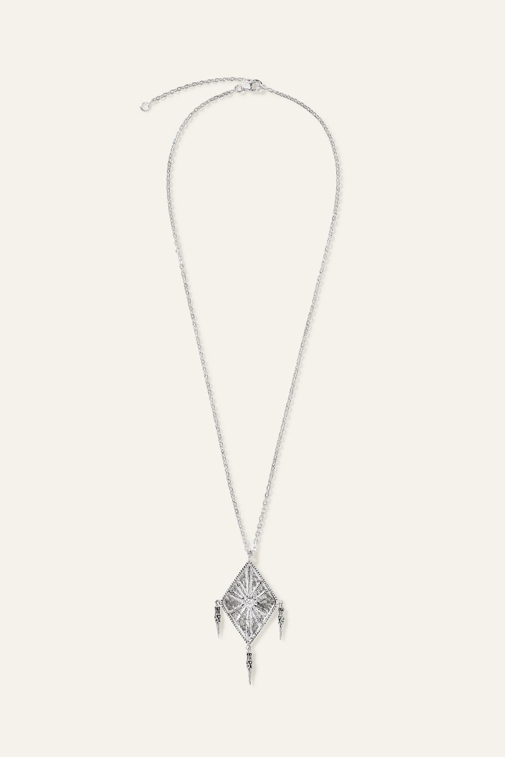 Ba&sh Collier Avec Pendentif Willow Gris