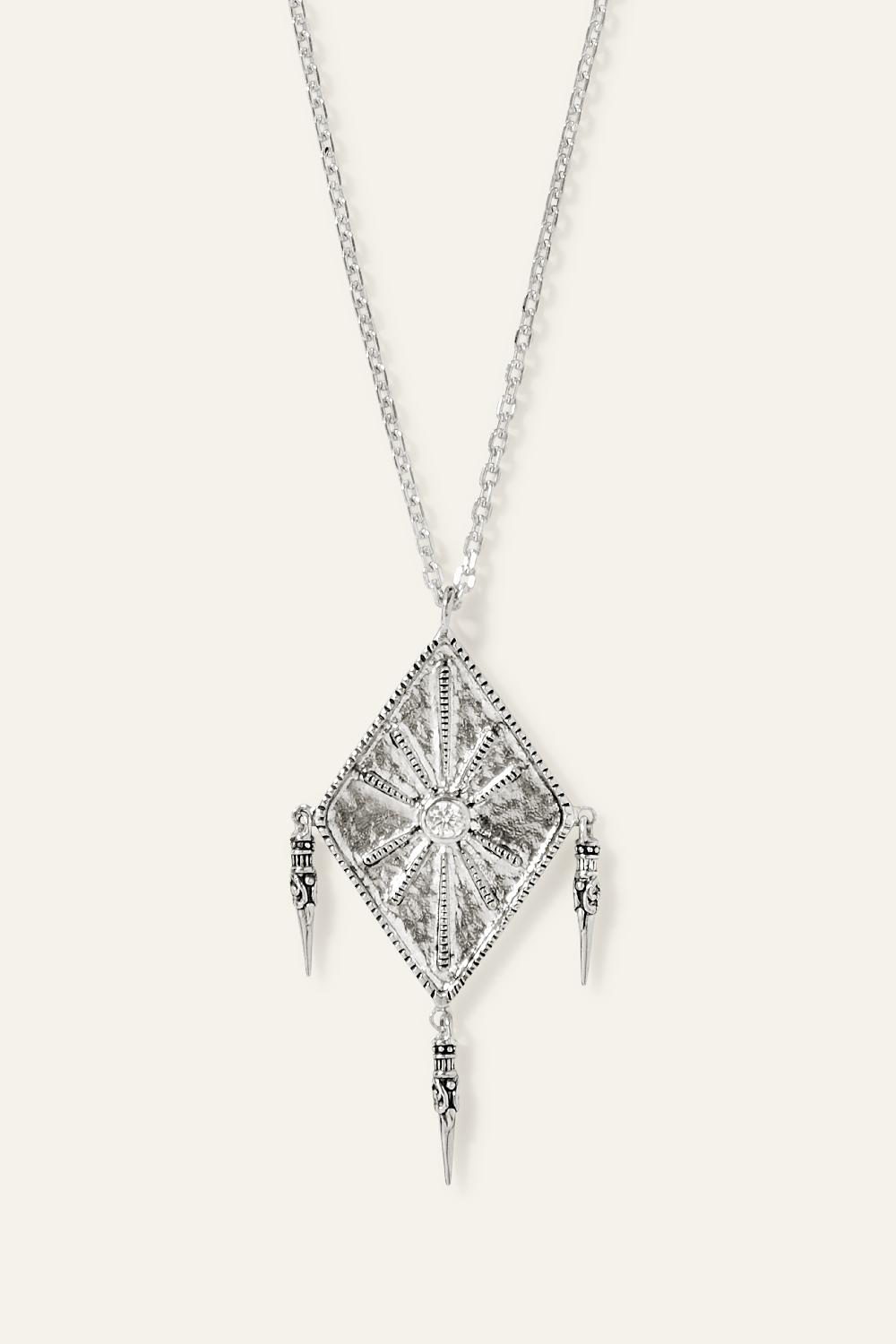 ba&sh Collier Avec Pendentif Willow Gris