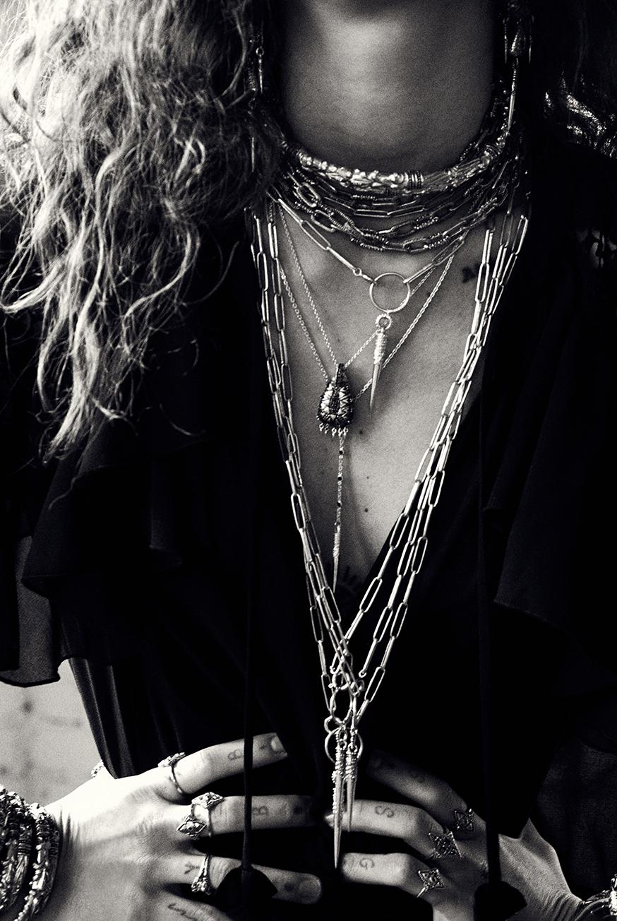 Ba&sh Collier Long Naomie Gris