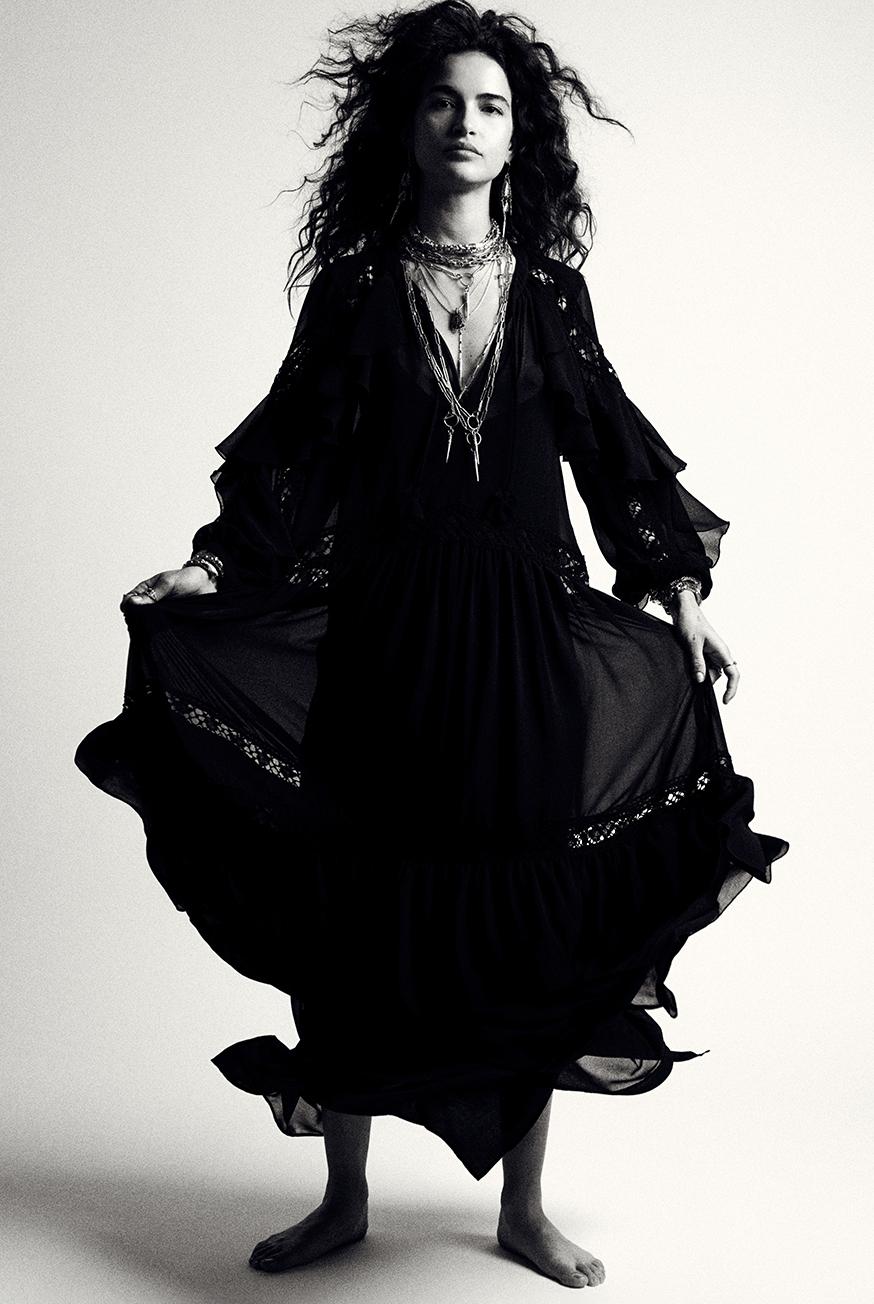 Ba&sh Collier Long Naomie Gris