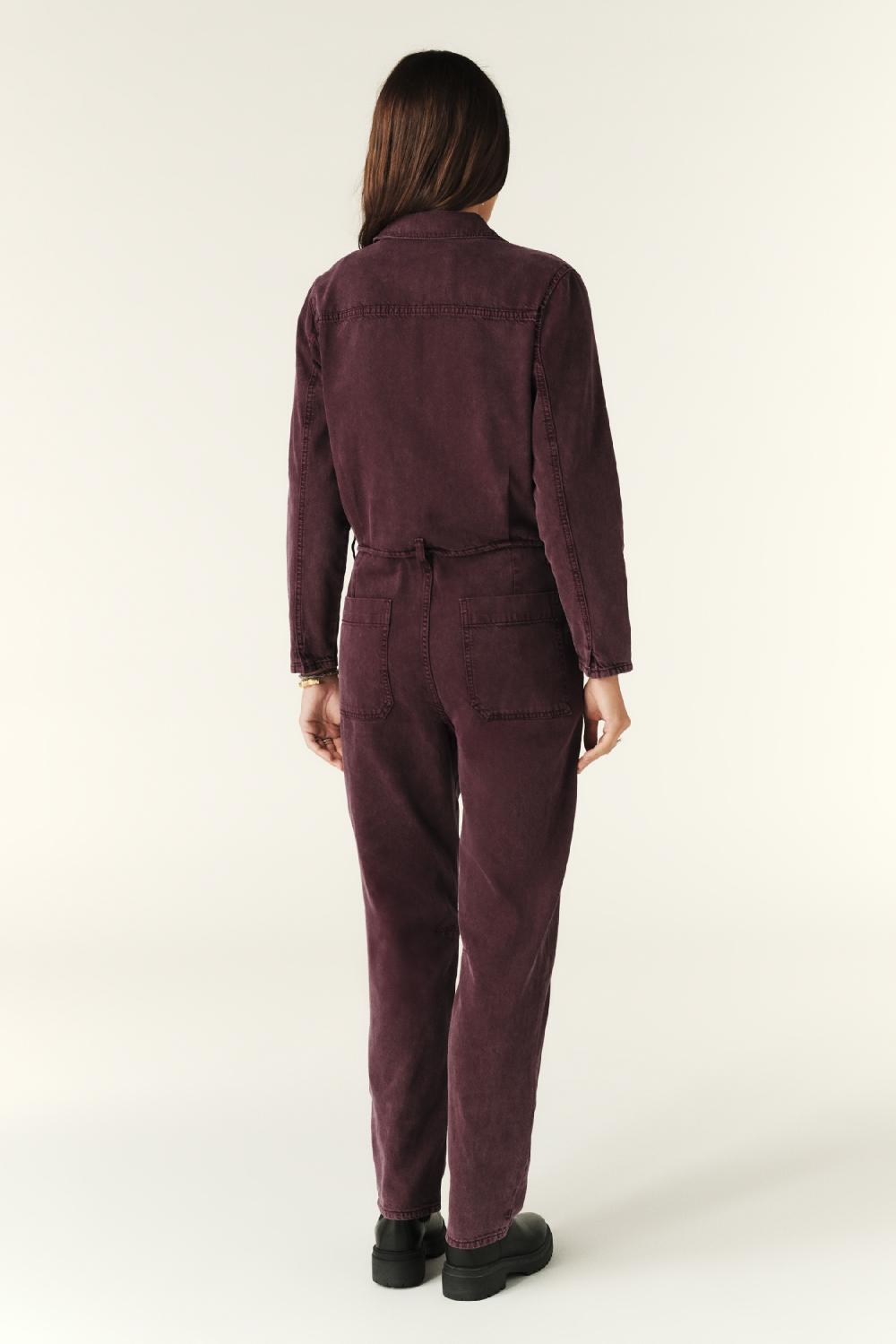 Ba&sh Combi Pantalon Worker Fidis Rouge