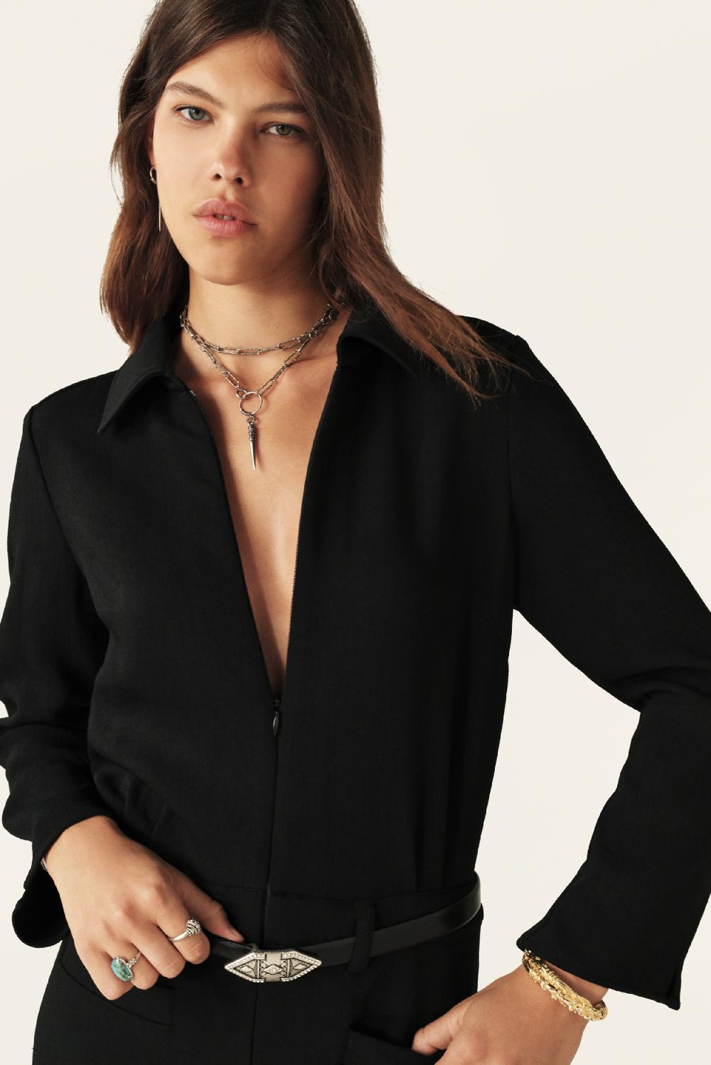 Ba&sh Combinaison Pantalon Omiza Noir