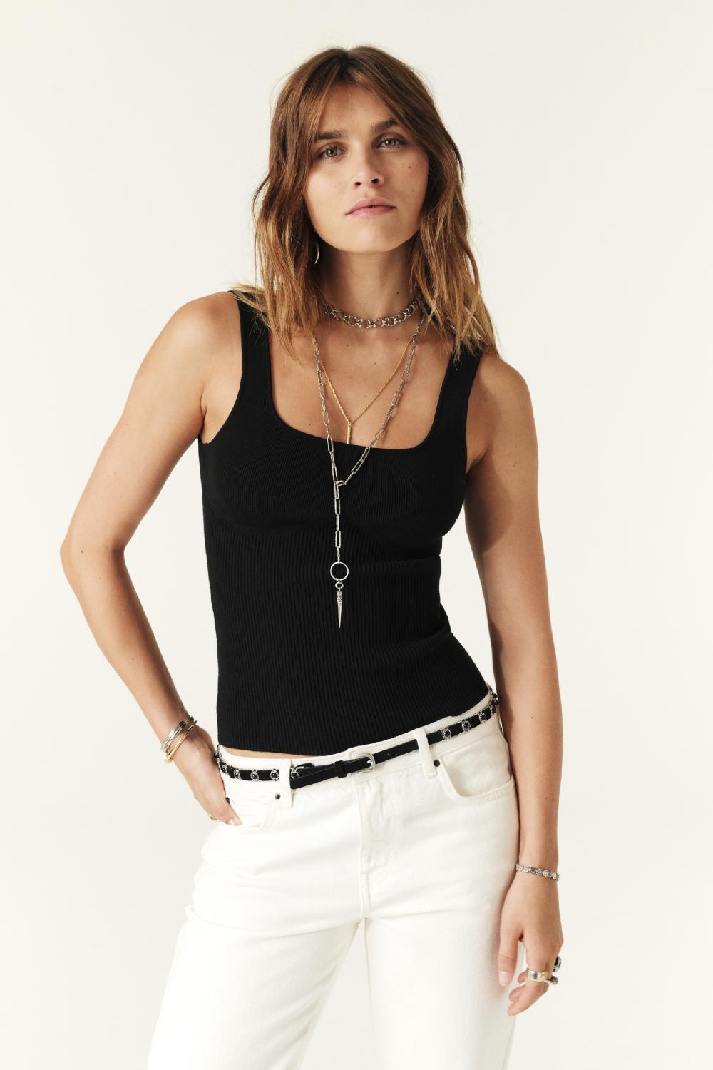 ba&sh DéBardeur Ajusté Oxmo Noir