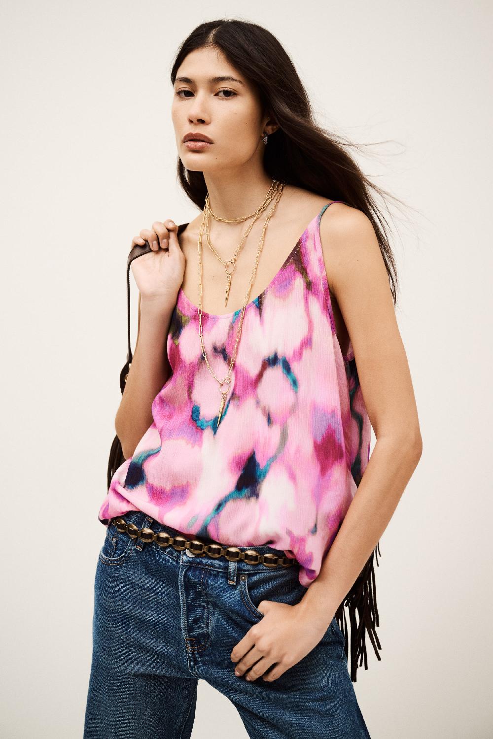 ba&sh DéBardeur Coupe Ample Figue Rose