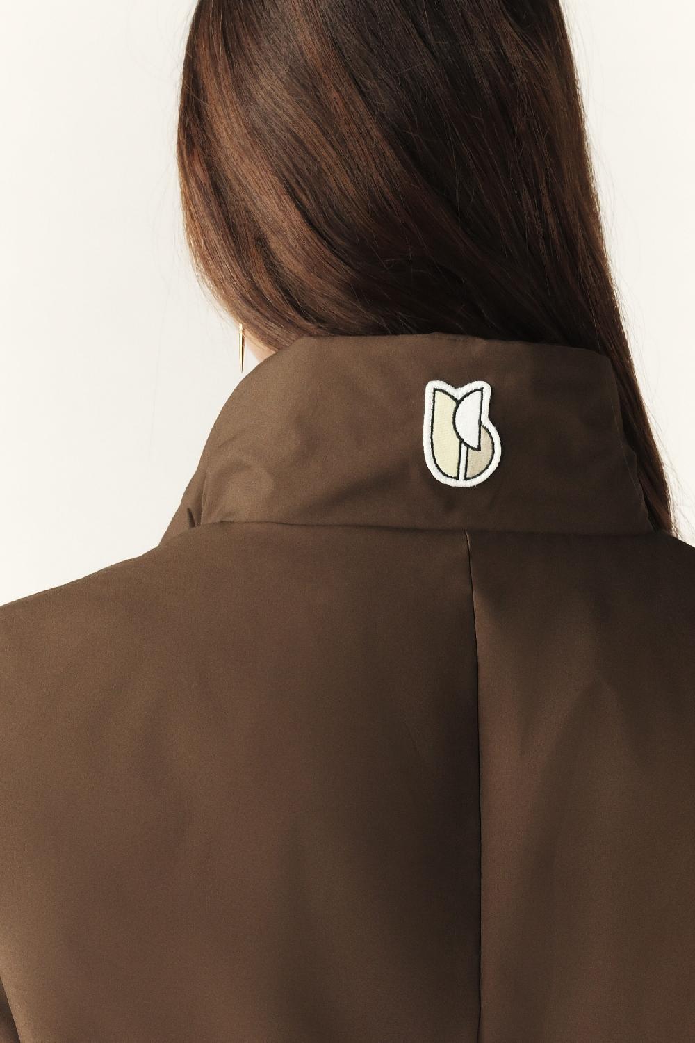 Ba&sh Doudoune Manches Amovibles Yaeli Marron