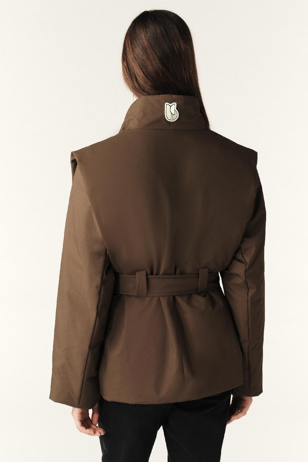 Ba&sh Doudoune Manches Amovibles Yaeli Marron