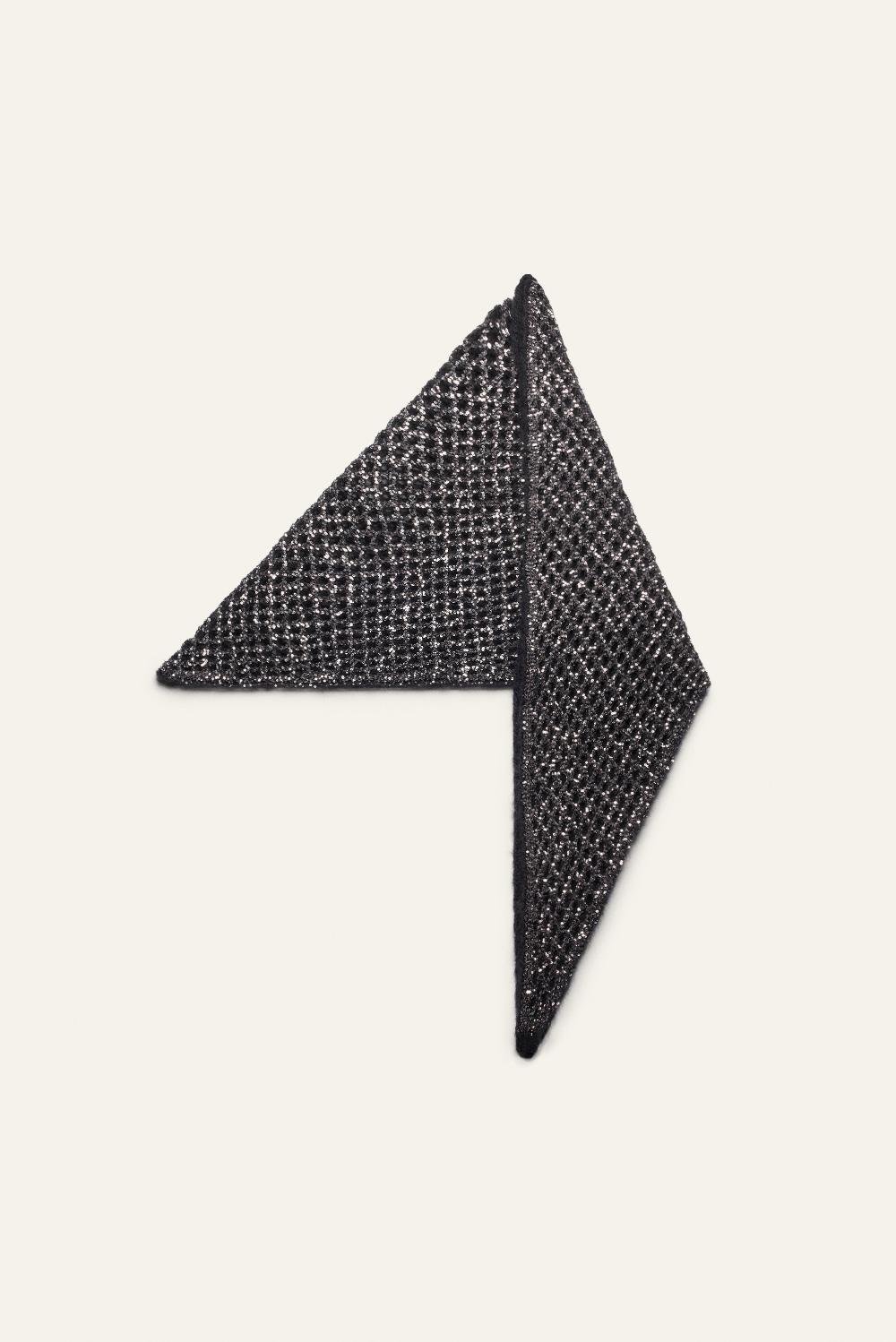 Ba&sh éCharpe Forme Triangle Noda Noir