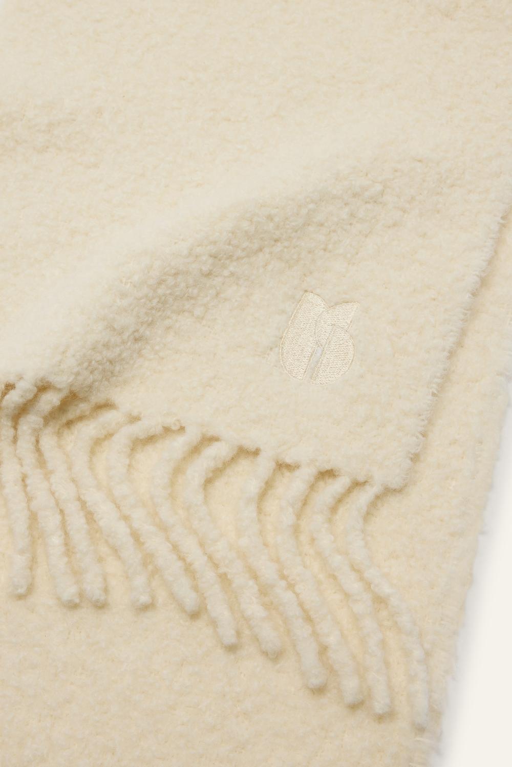 Ba&sh éCharpe FrangéE Sasha Blanc Ecru