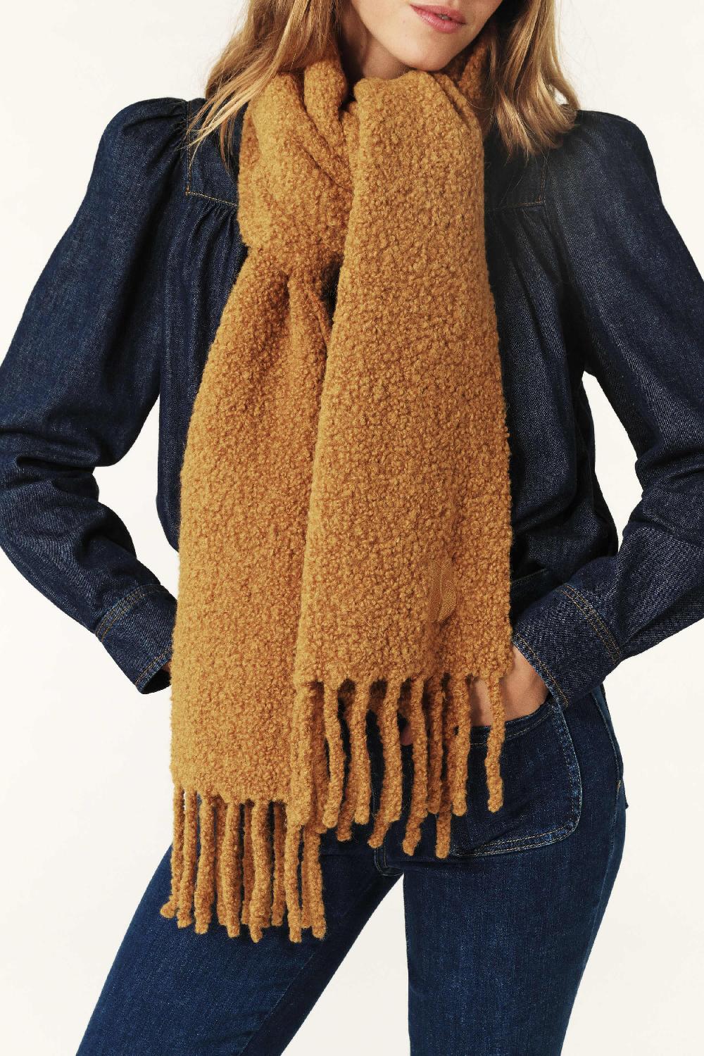 Ba&sh éCharpe FrangéE Sasha Marron