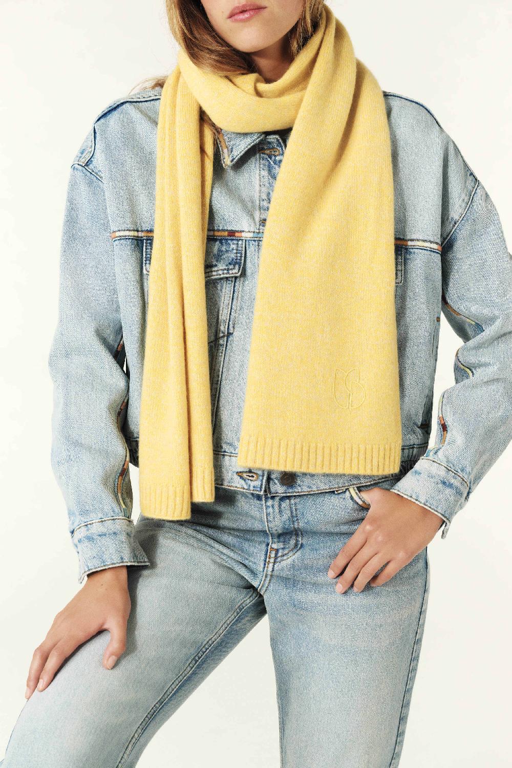 Ba&sh éCharpe Longue Comie Jaune