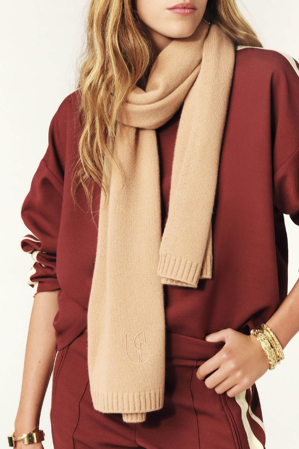 Ba&sh éCharpe Longue Comie Marron