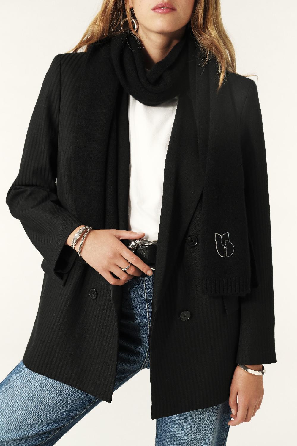 Ba&sh éCharpe Longue Comie Noir