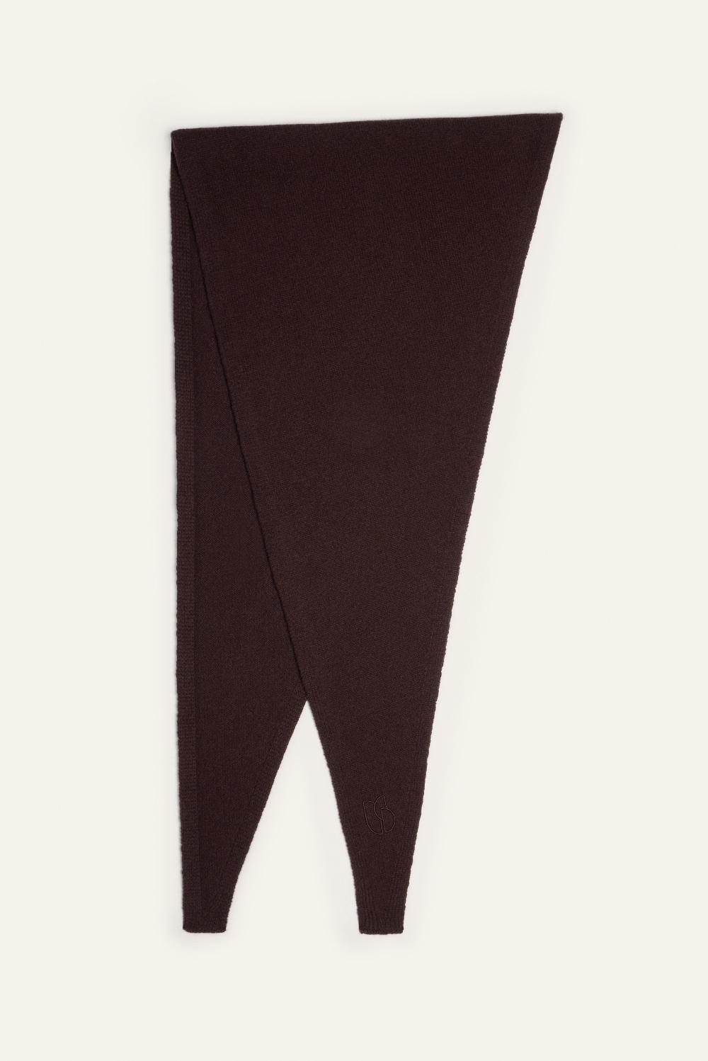 Ba&sh éCharpe Triangle Colly Marron