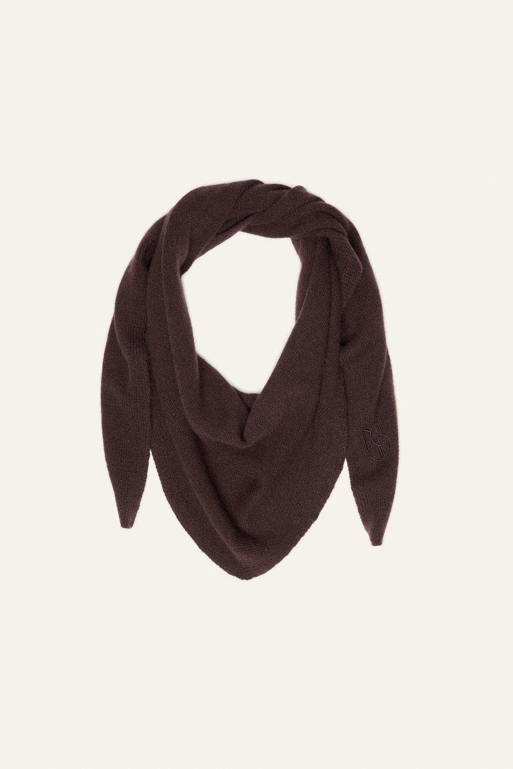 Ba&sh éCharpe Triangle Colly Marron