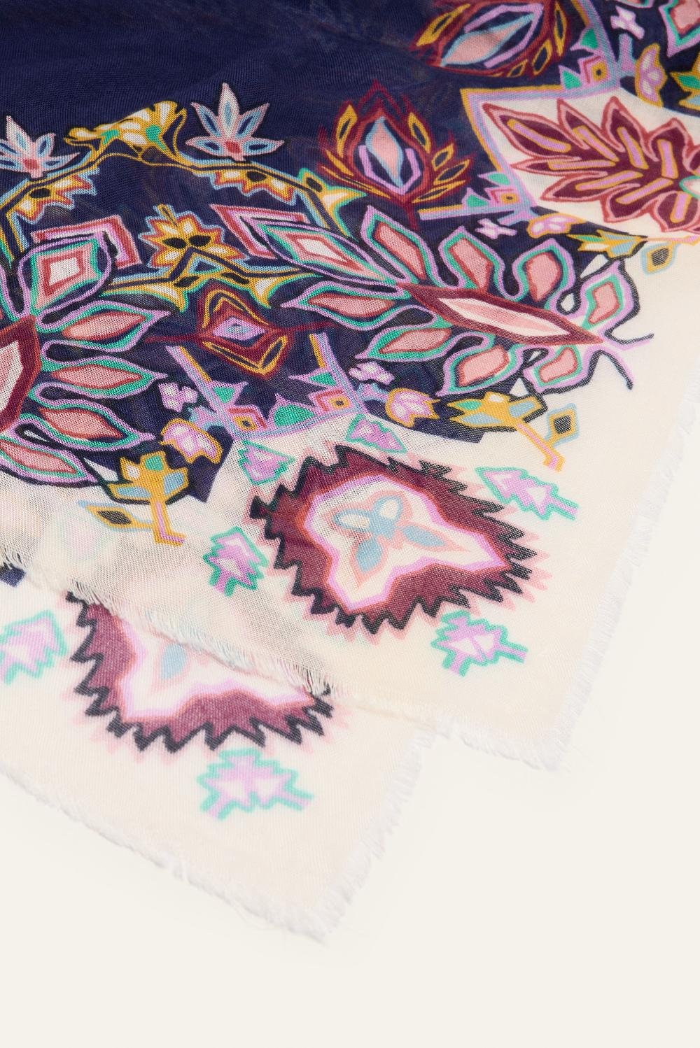 Ba&sh Foulard Carré Fado Navy