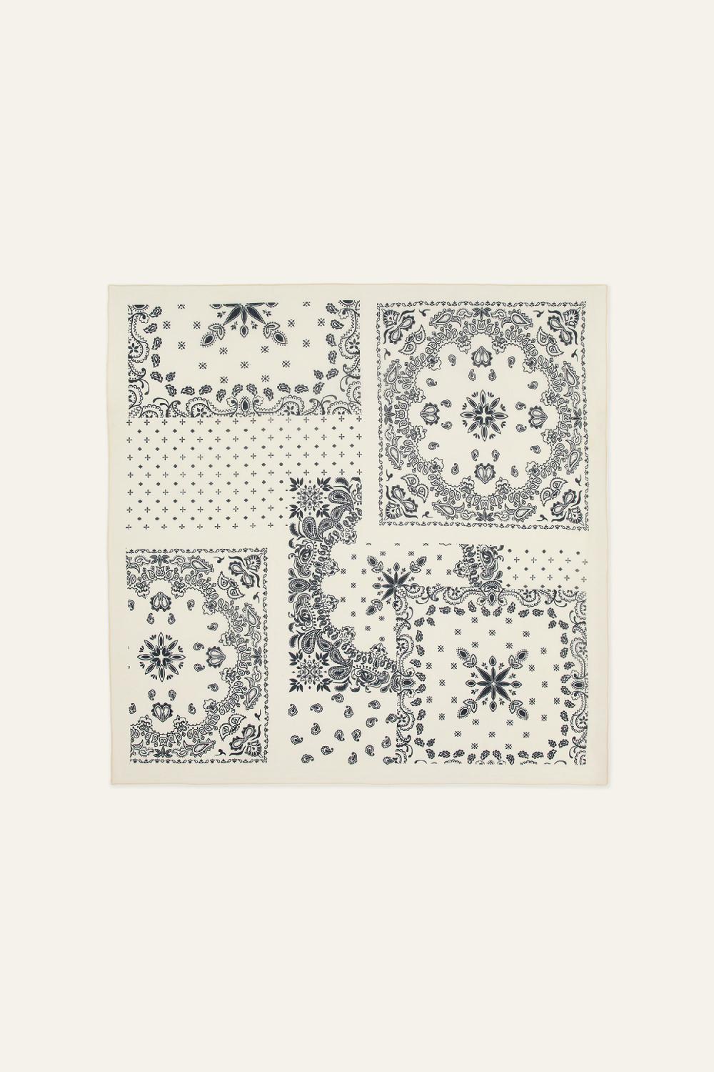 Ba&sh Foulard Carré Floreva Beige