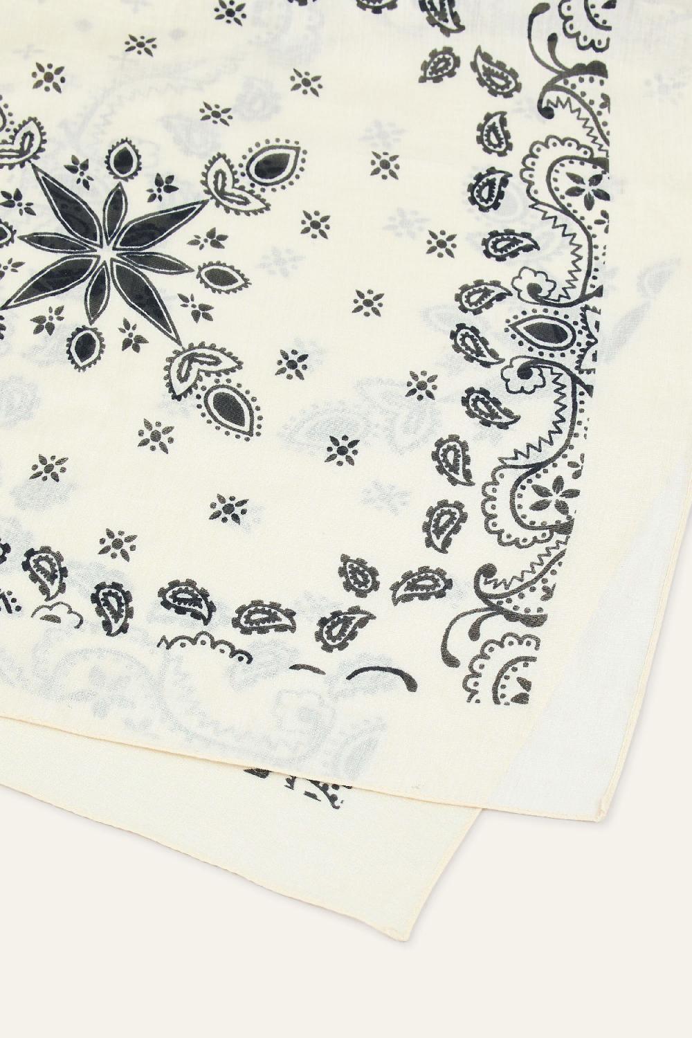 Ba&sh Foulard Carré Floreva Beige