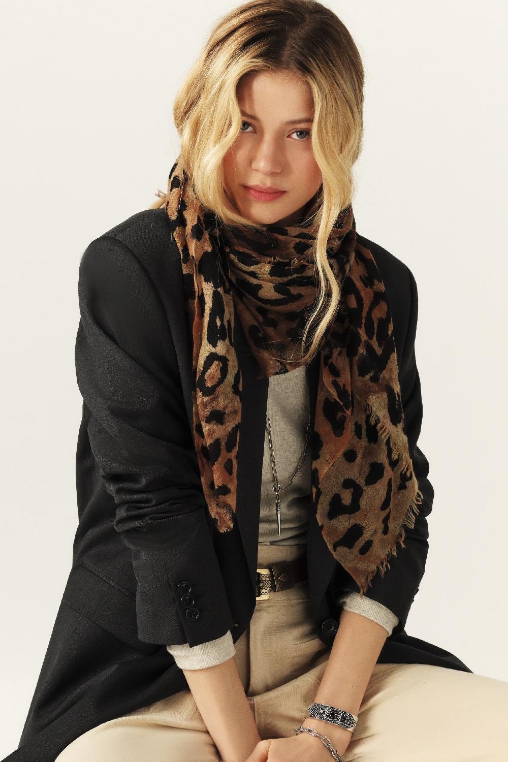 Ba&sh Foulard En Laine Selene Multi