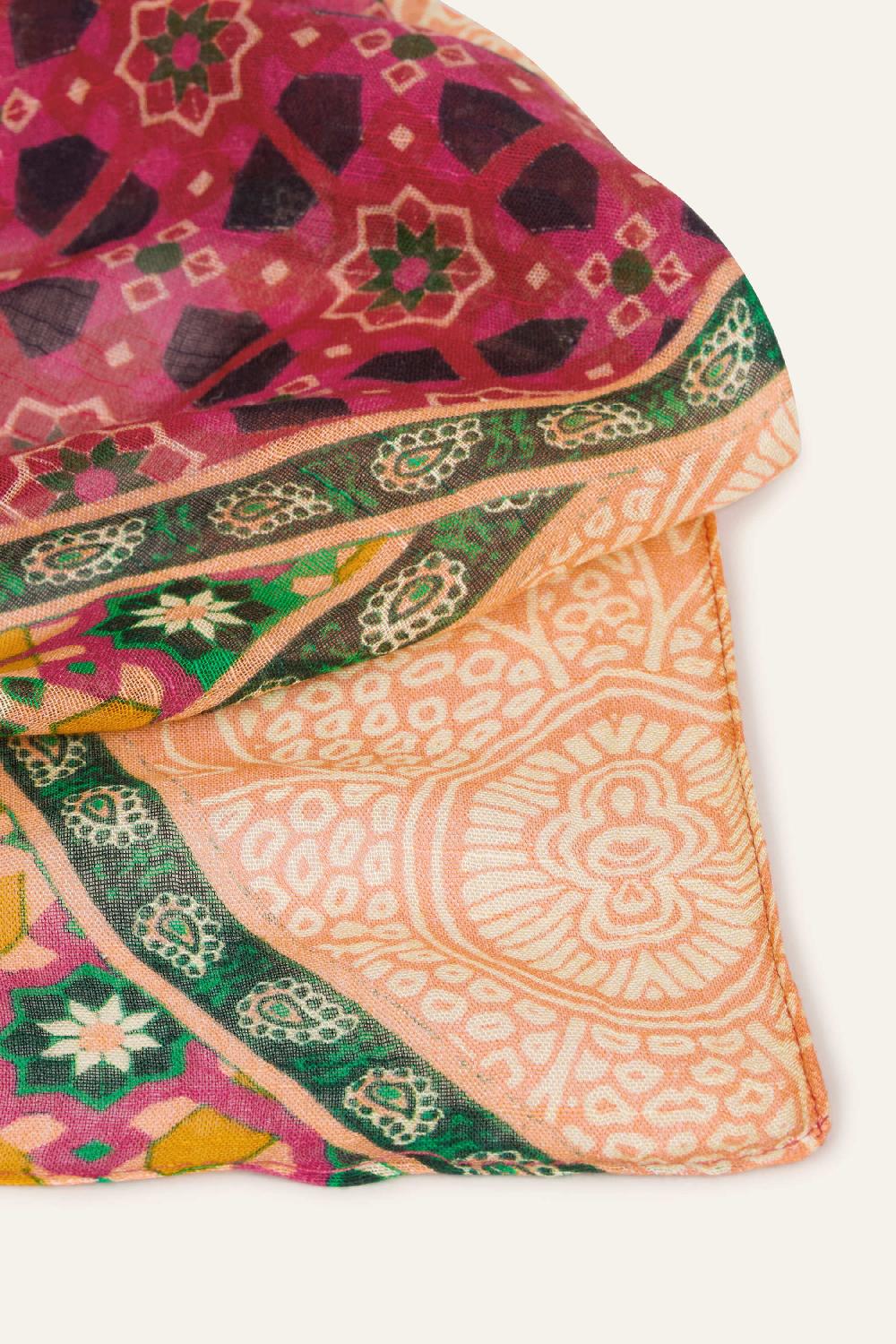 Ba&sh Foulard Imprimé Filipa Rose
