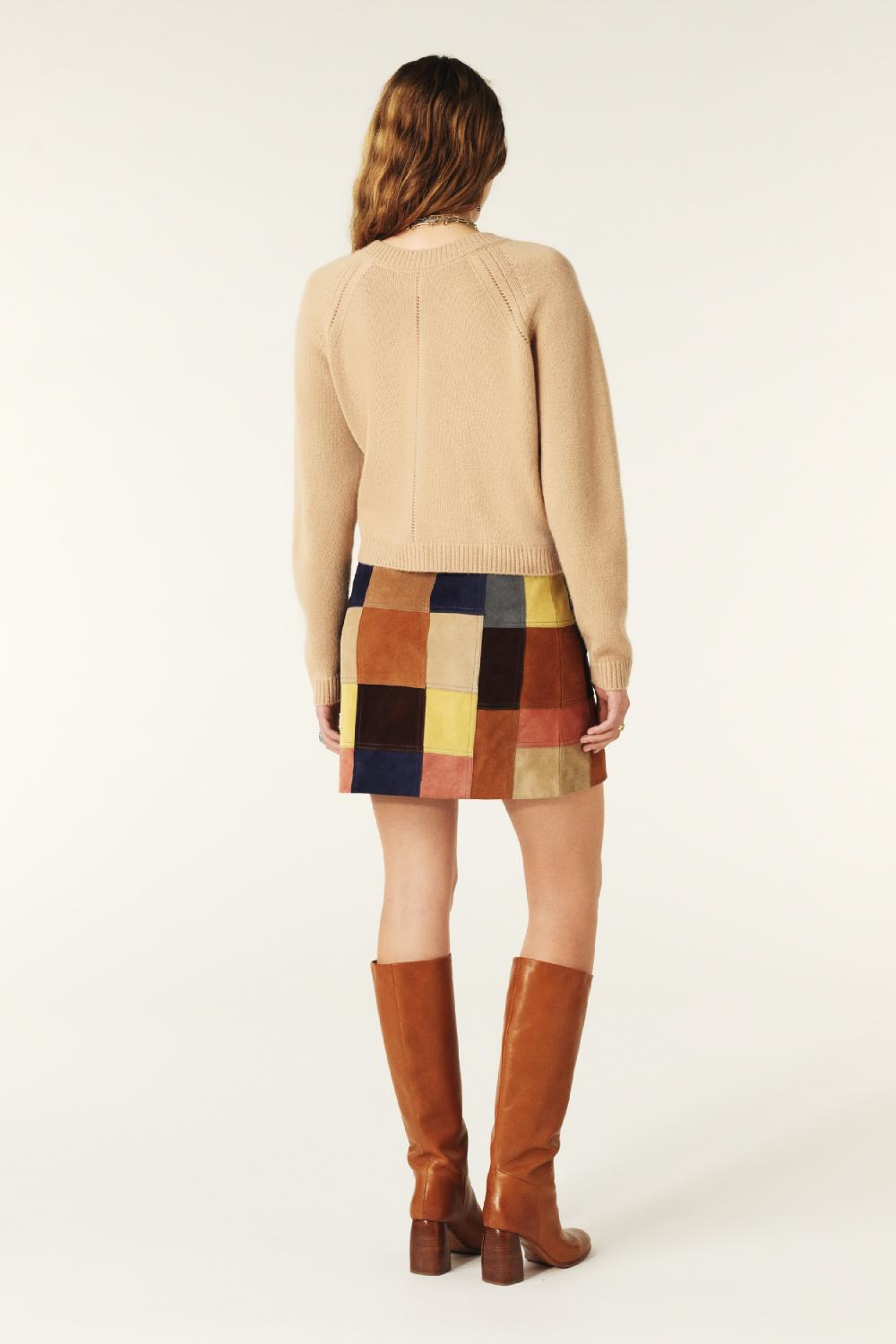 Ba&sh Gilet Manches Longues Carila Marron