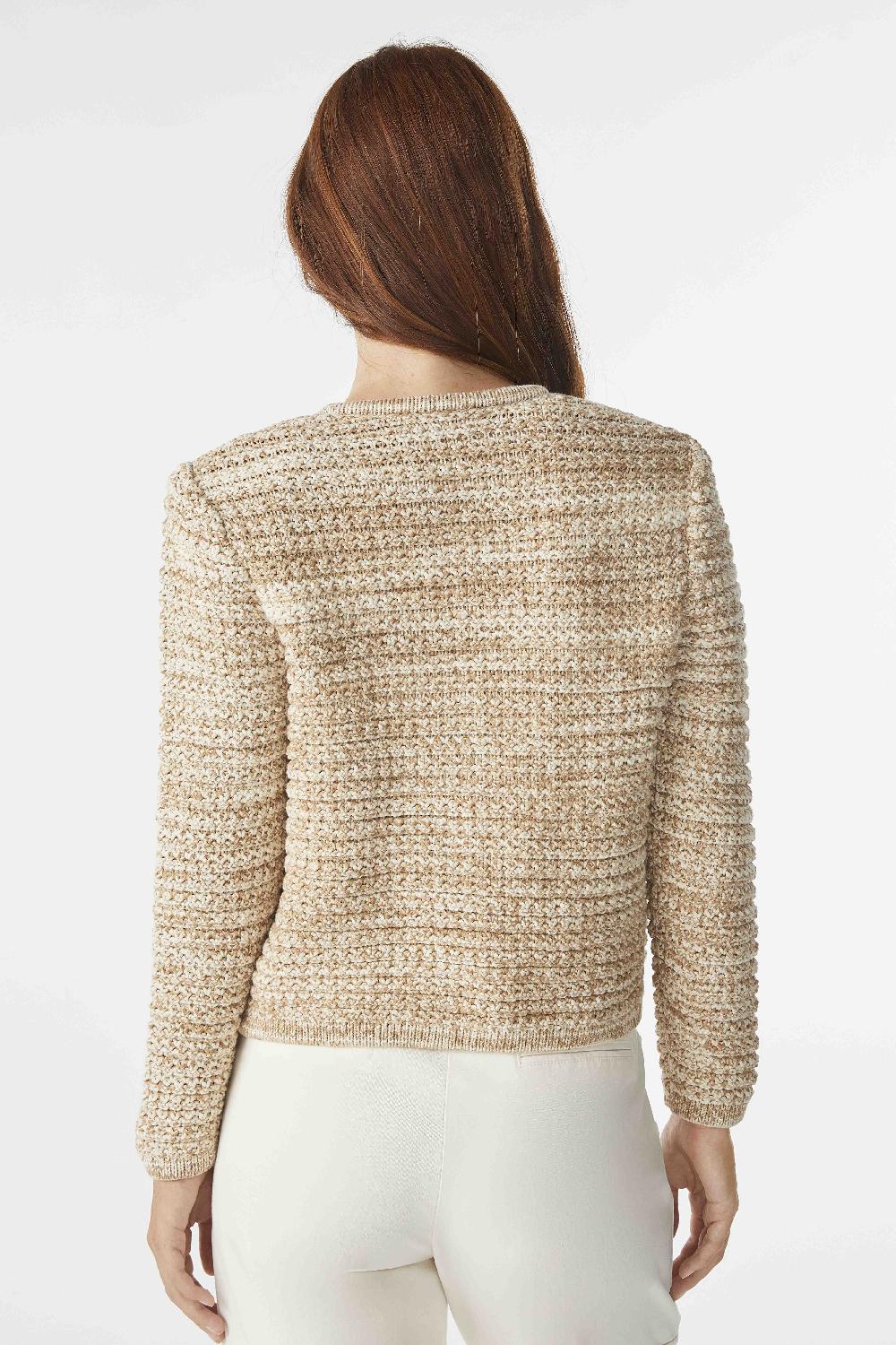 Ba&sh Gilet Manches Longues Guspa Beige