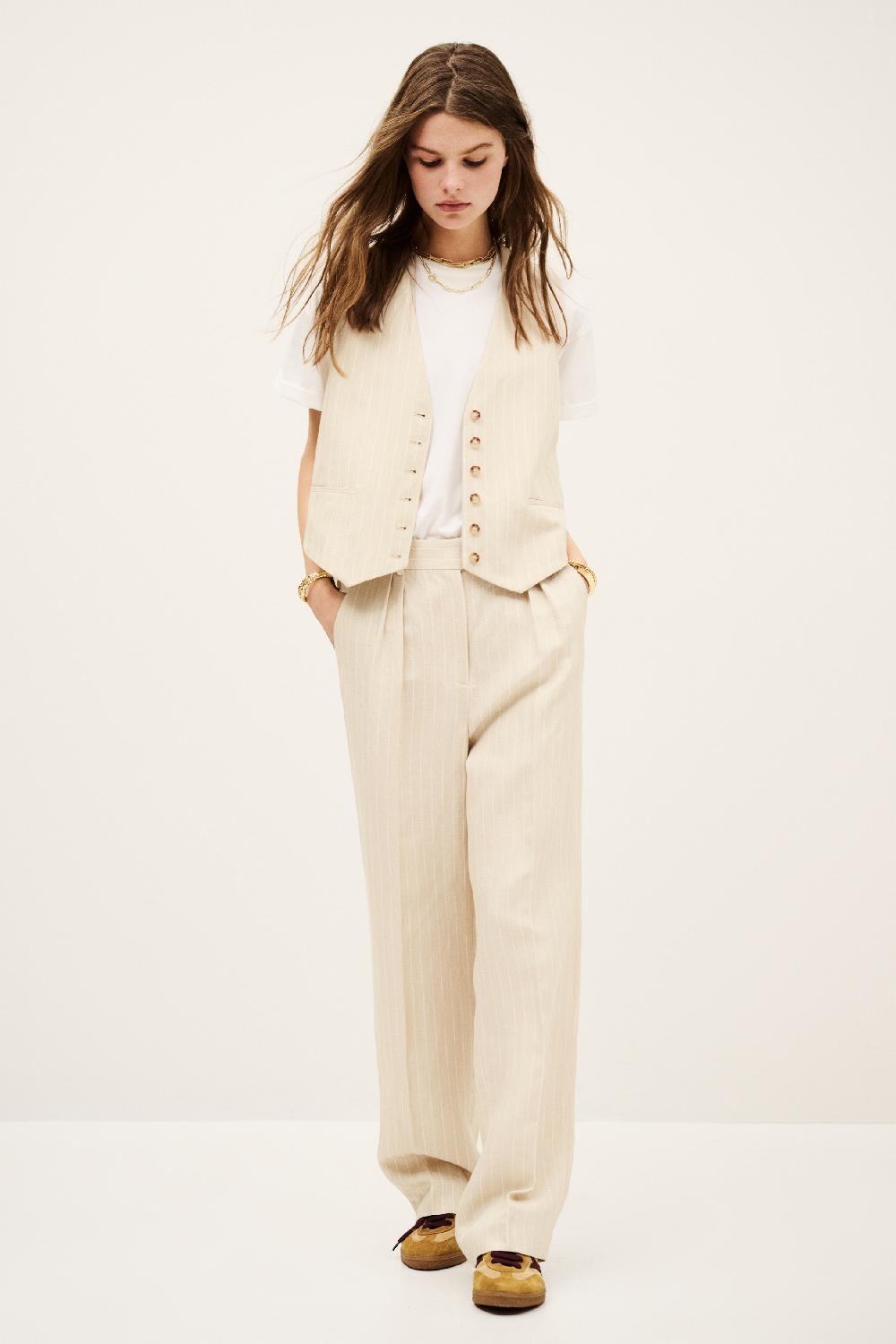 Ba&sh Gilet Patsy Beige