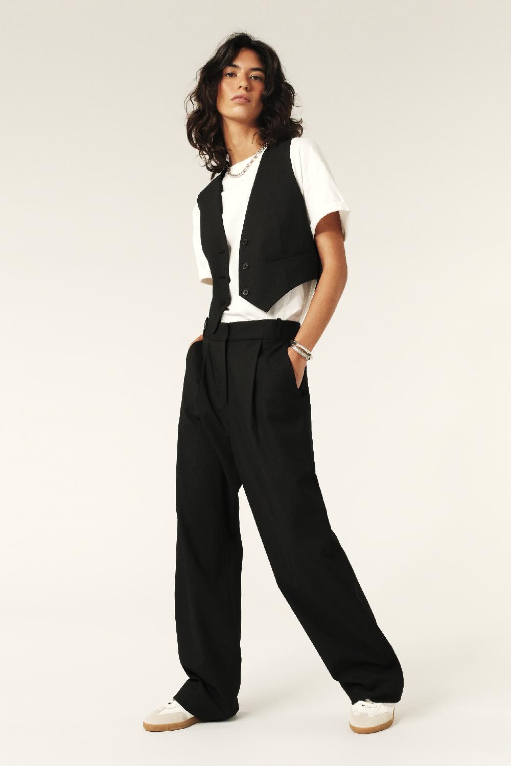 Ba&sh Gilet Sans Manches Jessy Noir