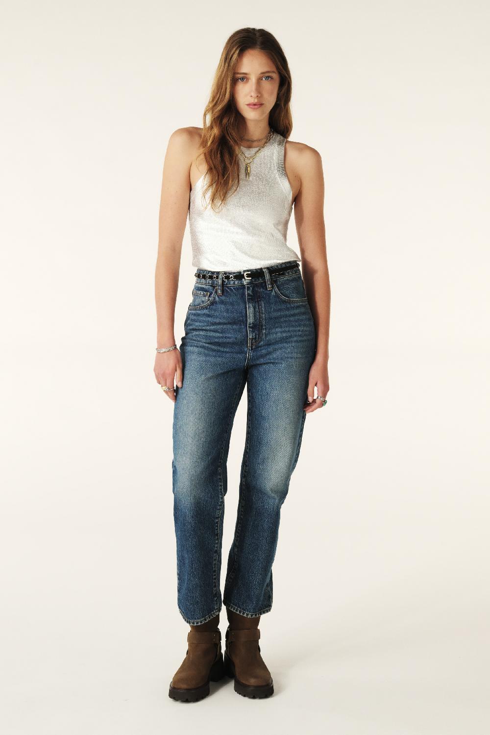 Ba&sh Haut Sans Manches Shadey Gris