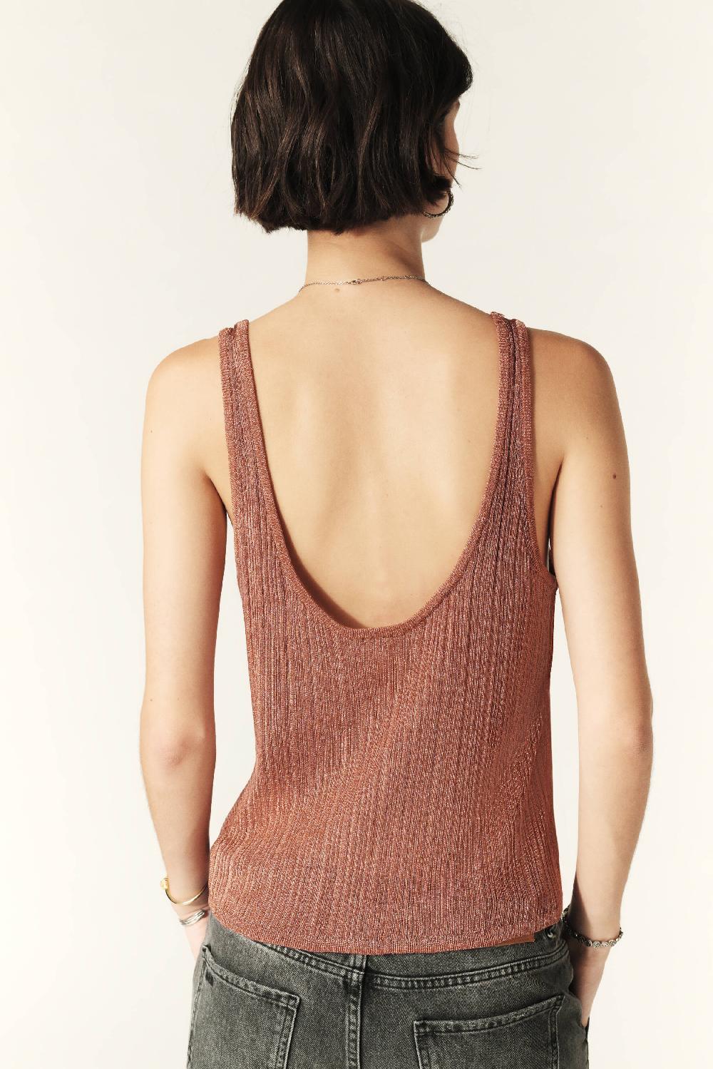 Ba&sh Haut Sans Manches Zak Bronze