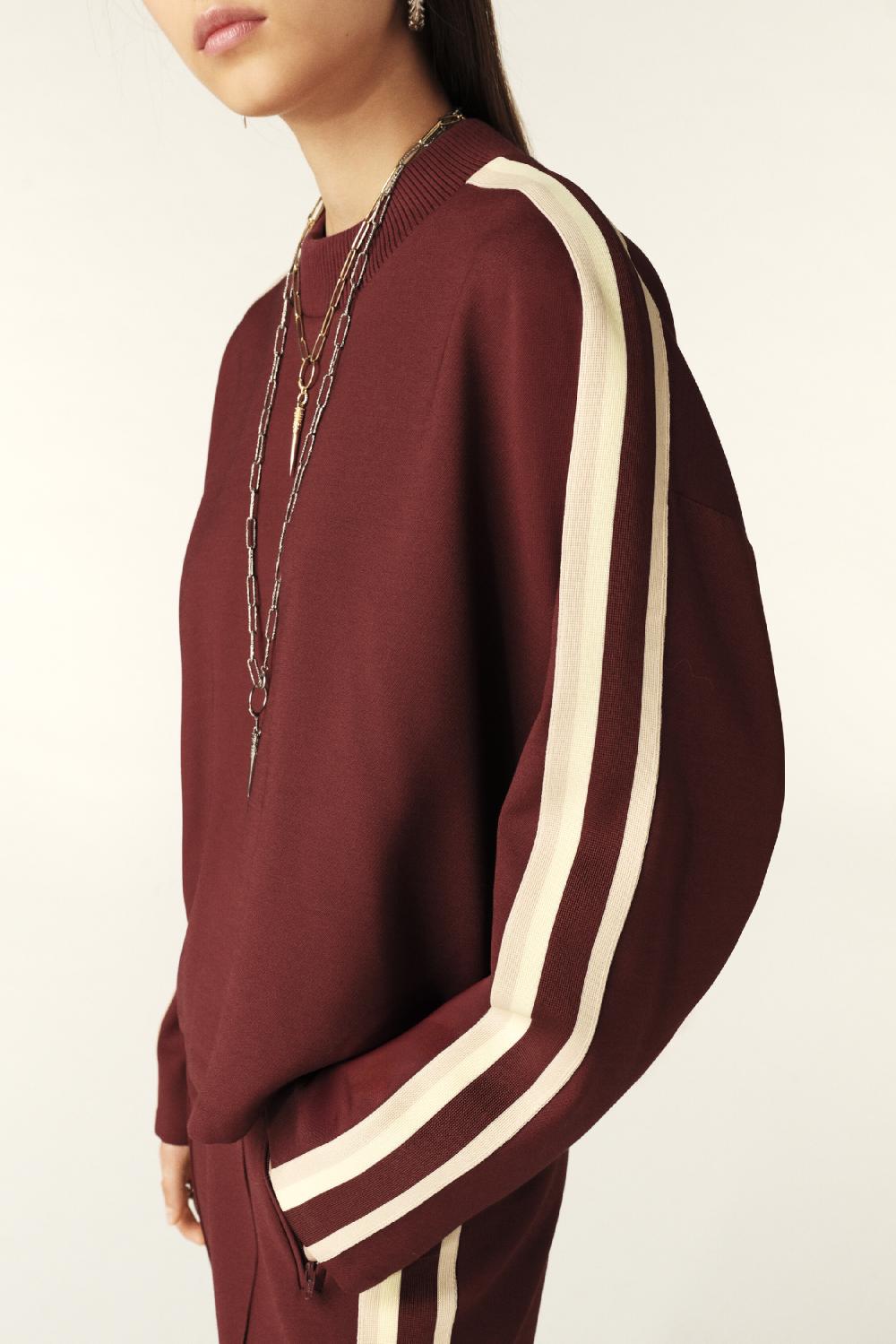 Ba&sh Haut Style Sweatshirt Spade Rouge