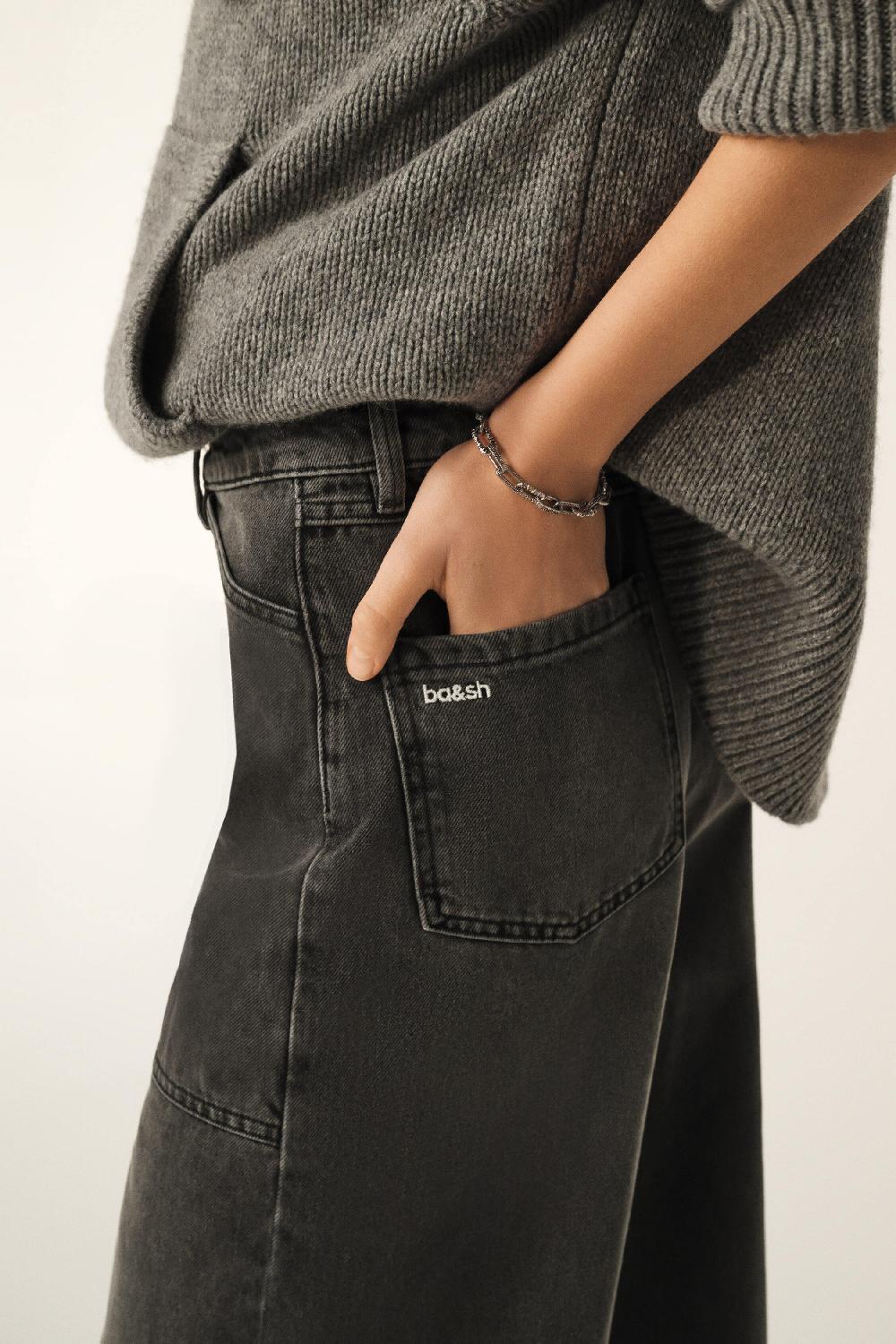 Ba&sh Jean Coupe Large Dellou Noir