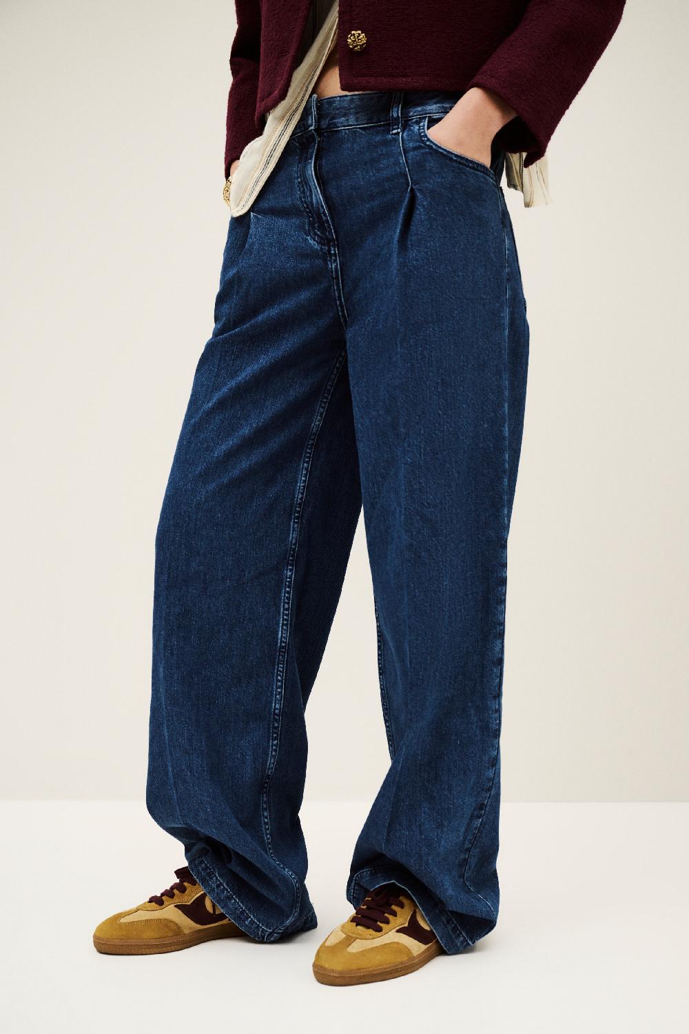 Ba&sh Jean Coupe Large Fona Denim