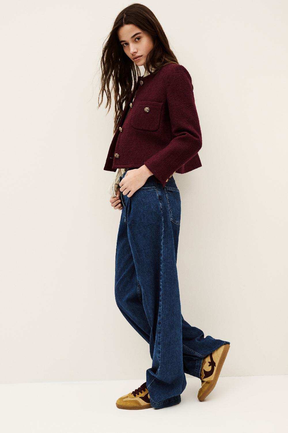 Ba&sh Jean Coupe Large Fona Denim