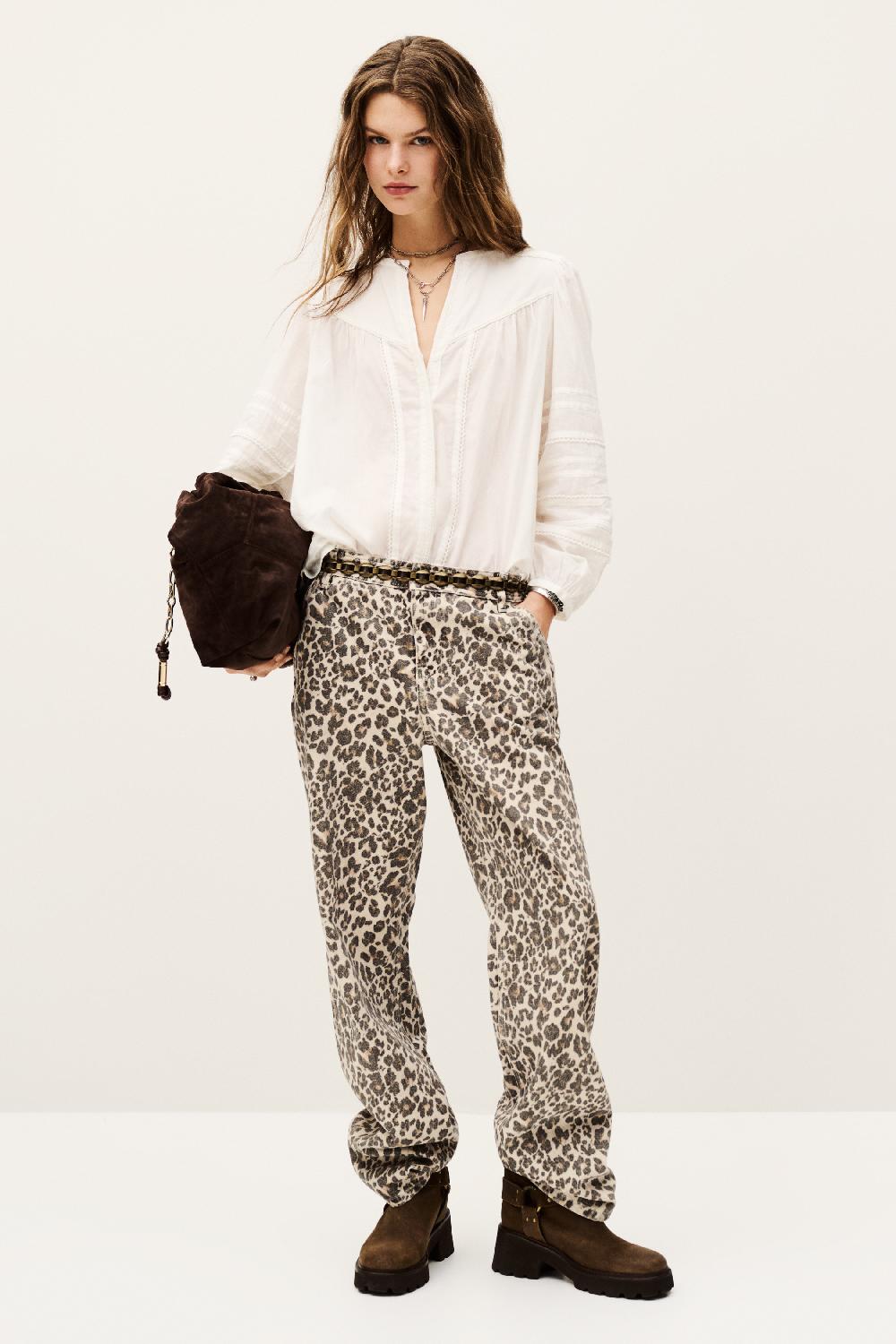 Ba&sh Jean Oversize Leonie Beige